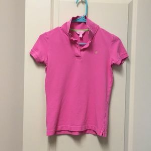 Lilly Pulitzer pink polo